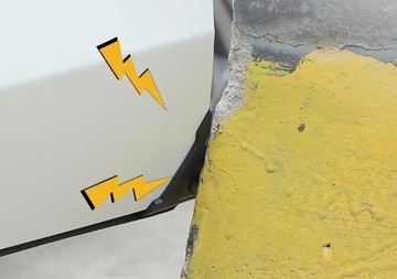 Резиновые универсальные чехлы защищают углы дверей автомобиля.