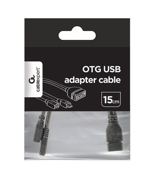 КАБЕЛЬ-АДАПТЕР 2.0 USB OTG USB - A - Micro USB 15см черный