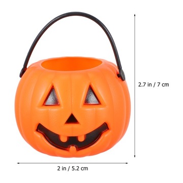 ХЭЛЛОУИНСКОЕ ВЕДРО МИНИ-ДЕРЖАТЕЛЬ ДЛЯ КОНФЕТ ТЫКВЫ