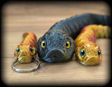 ФИГУРКА ГЕТЕРОДОНА ИГРУШЕЧНОЕ УКРАШЕНИЕ ЗМЕЯ HOGNOSE ЗМЕЯ ОРНАМЕНТ 3D ПЕЧАТЬ