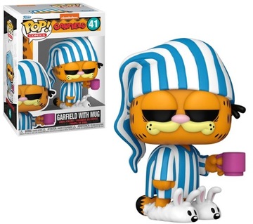 Oryginalna Figurka FUNKO POP Nickelodeon: Kot Garfield w piżamie z kubkiem