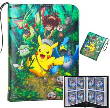 Большой альбом, 400 карточек с покемонами, коллекционный подарок с узорами Пикачу