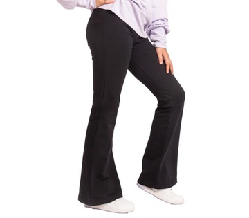 Legginsy dzwony czarne - 152