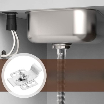 WSPORNIK MOCOWANIA ZLEWU KLIPS NAPRAWCZY ZACISKI POD MONTAŻ BEZ WYKRAWANIA 10 ZESTAWÓW