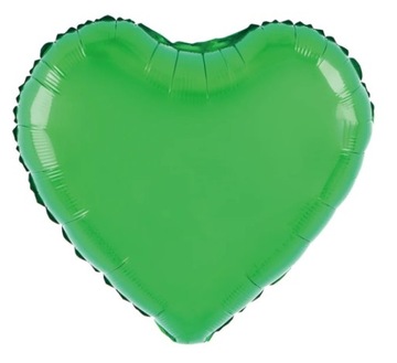 BALON BALONY FOLIOWE SERCE ZIELONE 45cm 18