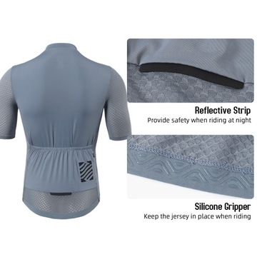 Męska koszulka rowerowa Męska oddychająca