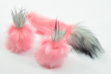 Украшение горнолыжного шлема - ШАРИКИ + ХВОСТ.