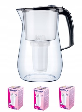 Dzbanek Aquaphor Provence + 3 wkłady biały/czarny