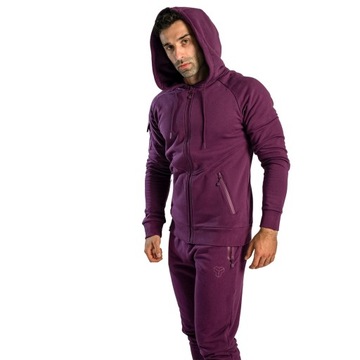 ROZPINANA BLUZA Z KAPTUREM NOVA PLUM STRIX XL