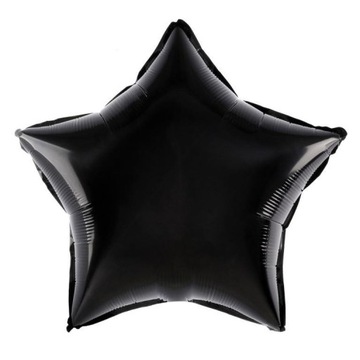 Balon foliowy GWIAZDA CZARNA 45cm urodziny