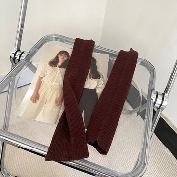 Autumn Winter Women Arm Warmers Fingerless Cuf Knitted Arm Sleeve Fine