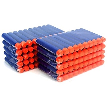 100 SZTUK STRZAŁEK DO WYRZUTNI NERF N-STRIKE NABÓJ