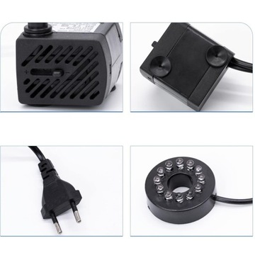 НАСОС 5ВТ ВОДЯНОЙ НАСОС 350Л/Ч СО СВЕТОДИОДНЫМИ СВЕТИЛЬНИКАМИ 220В-240В С ПОДСВЕТКАМИ 1,4м