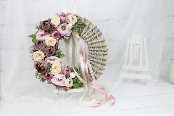 Весенний венок на дверь, окно, украшение венком МЯТА