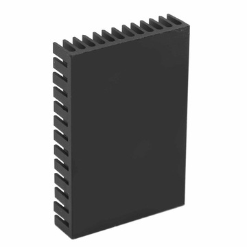 5 АЛЮМИНИЕВЫХ РАДИАТОРОВ ДЛЯ ПЛАТЫ УСИЛИТЕЛЯ МОЩНОСТИ ЦП 40x11x60, ЧЕРНЫЙ