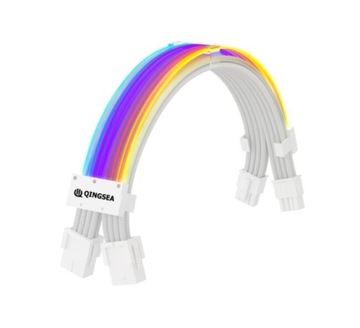 Przedłużacz ARGB kabel do zasilacza 2*8(6+2) Pin GPU Karta graficzna