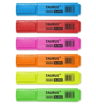 Zestaw zakreślaczy TAURUS 6 kolorów XL-2023