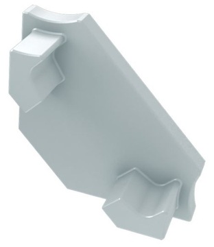 Боковая заглушка для угловых профилей 45 градусов, тип С - Белая, без отверстия