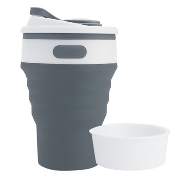 Туристическая кружка складная, удобная в горах, противоскользящая, для напитков, 350 мл