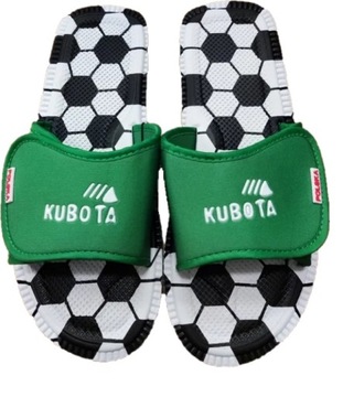 Klapki Kubota klapki męskie na rzep 43 klapki kibica zielone piłka nożna
