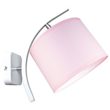 Kinkiet lampa ścienna ABAŻUR PINK przegub