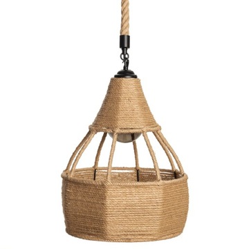 Lampa wisząca jutowa DEWA boho juta