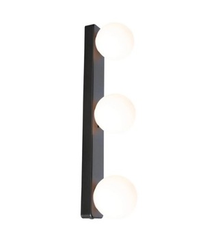 Paulmann Lampa sufitowa listwa GOVE 3xG9 IP44 - czarny mat