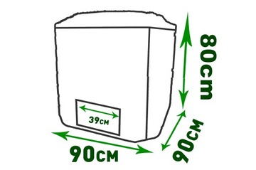 МОДУЛЬНЫЙ КОМПОСТЕР 600Л ЧЕРНЫЙ G-COMP ПОЛИРОВКА