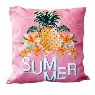 PODUSZKA OGRODOWA WODOODPORNA 45x45 ANANAS RÓŻOWA / WZ-524