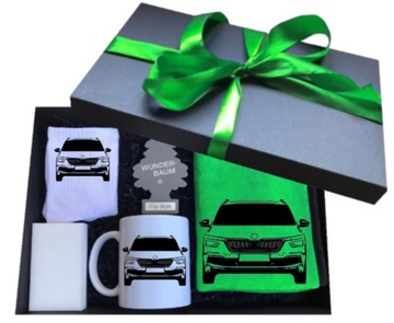Zestaw PREZENT kubek urodziny imieniny dla TATY dla kierowcy auta SKODA