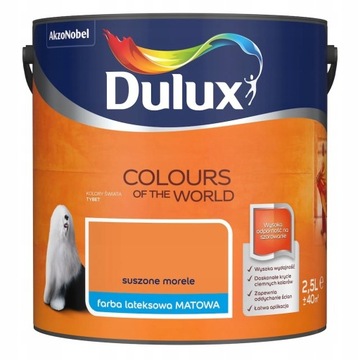 Dulux Kolory Świata farba lateksowa Suszone Morele 2,5l