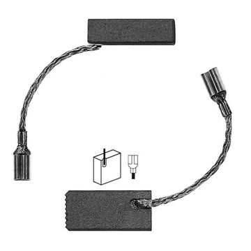 SZCZOTKI WĘGLOWE Bosch GWS 7-125 E 5x8