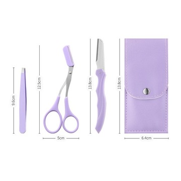 Ножницы для бровей с гребешком для подравнивания бровей.