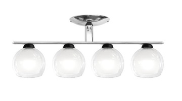 LAMPA WISZĄCA, PLAFON KLOSZ ŻYRANDOL CHROM 4-601