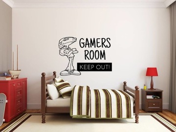 GRACZ Naklejka na ścianę XXL GAMER dekoracja napis
