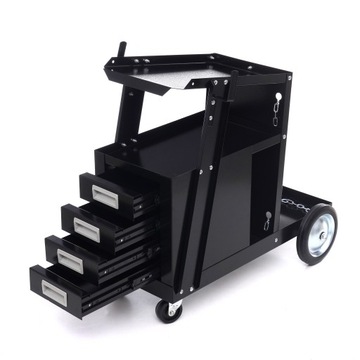 СВАРОЧНАЯ ТЕЛЕЖКА ДЛЯ СВАРОЧНЫХ МАШИН ПОЛКА С ВЫДВИЖНЫМИ ЯЩИКАМИ