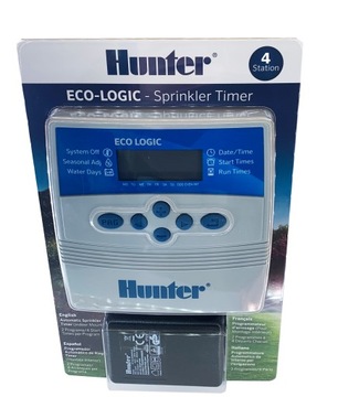 Контроллер полива Hunter ECO-LOGIC ELC-401i-E ELC, 4 ВНУТРЕННИЕ СЕКЦИИ