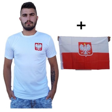 Męska Koszulka Kibica Polska XL