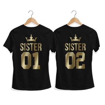 Koszulki dla Sióstr, Koszulki Sisters, Prezent dla Sióstr, Koszulki Siostry