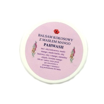 Balsam kokosowy z masłem mango Pahwash, 300 ml
