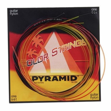 Struny do gitary klasycznej Pyramid Nylon Satz Color Germany
