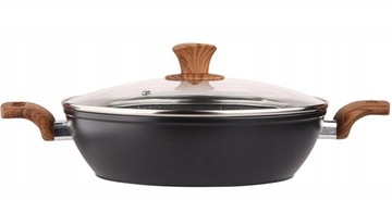 VALDINOX IMPACT PATELNIA GŁĘBOKA 2 UCHWYTY GARNEK DO SMAŻENIA INDUKCJA 26