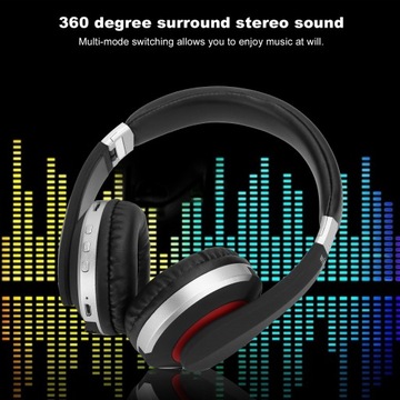 foldable bluetooth headset wireless over ear stereo headsets with mic gamin