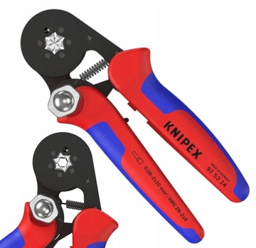 Zaciskarka Szczypce Praska do Zaciskania Tulejek 0,08-10mm2 KNIPEX 97 53 14