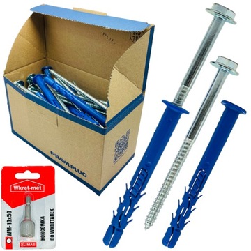 Kołki rozporowe ramowe Rawlplug FF1 10x160 klucz i tx DO BETONU 25szt + BIT