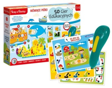 CLEMENTONI MÓWIĄCE PIÓRO 50 GIER EDUKACYJNYCH