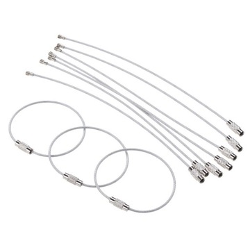 Wire Key Ring Stainless Steel Keychain Bracelet