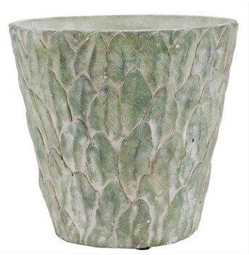 DONICZKA OSŁONKA ZIELONA 19,5x19cm LIŚĆ DŻUNGLA