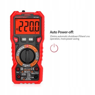 HABOTEST HT118C Цифровой мультиметр Ручной диапазон