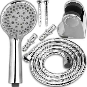 SŁUCHAWKA PRYSZNICOWA Z WĘŻEM UCHWYT WĄŻ OSZCZĘDNA ZESTAW PRYSZNICOWY